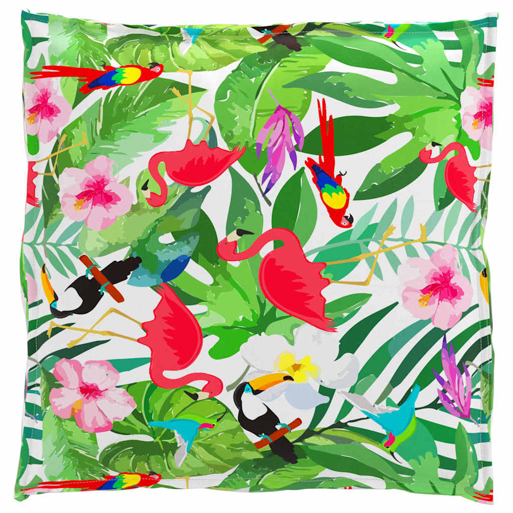 vidaXL Μαξιλάρι Floral Πολύχρωμο 70 x 70 x 12 cm Ύφασμα Όξφορντ