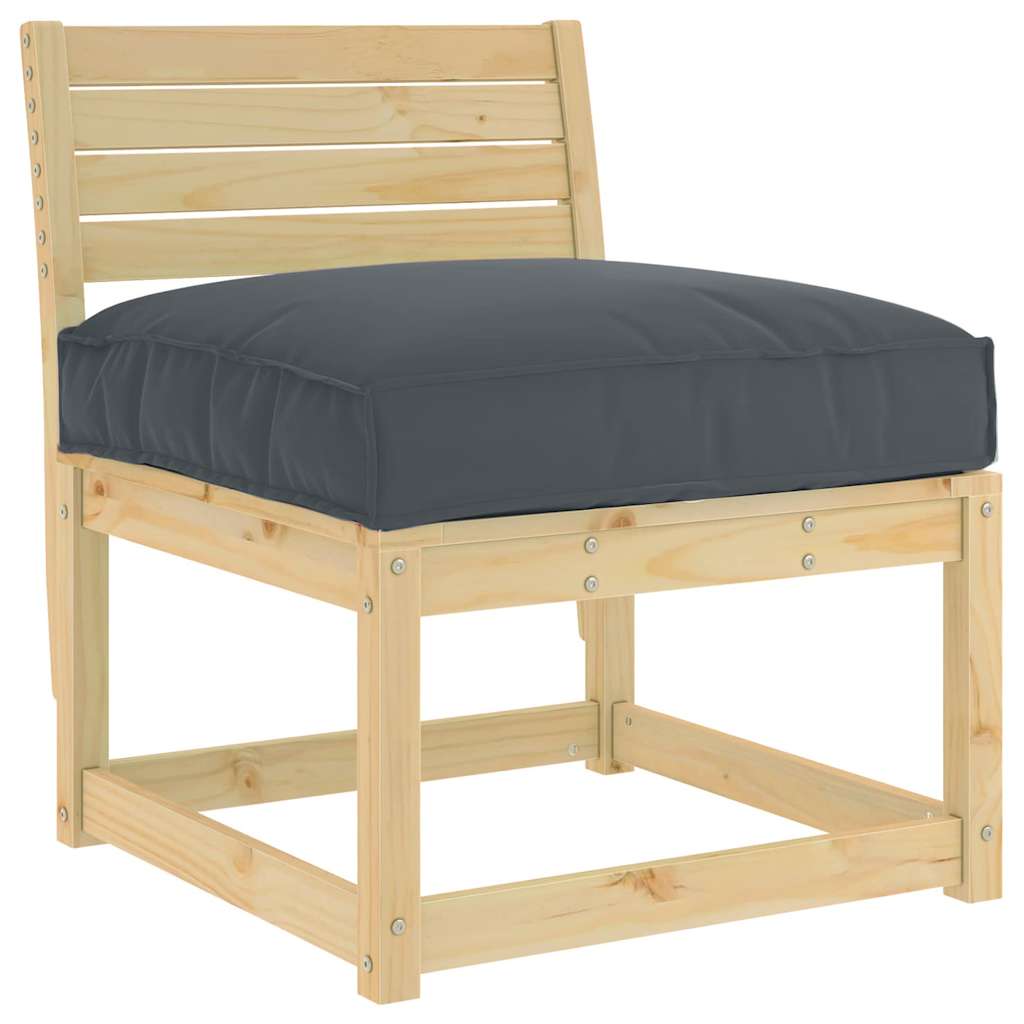vidaXL Μαξιλάρι Ανθρακί 80 x 80 x 12 cm Ύφασμα Όξφορντ