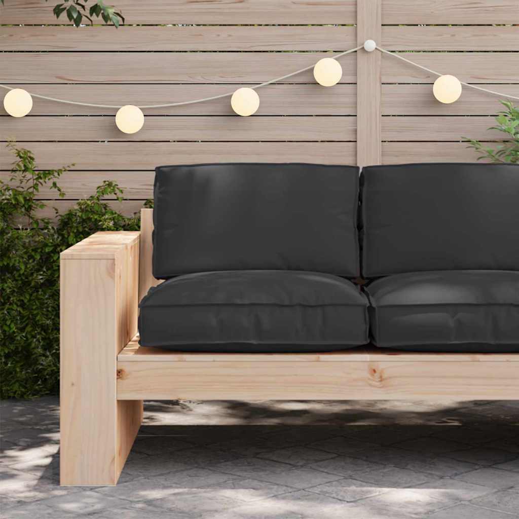 vidaXL Μαξιλάρι Μαύρο 80 x 80 x 12 cm Ύφασμα Όξφορντ
