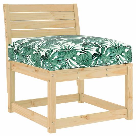 vidaXL Μαξιλάρι Φύλλο Σχέδιο Φύλλου 80 x 80 x 12 cm Ύφασμα Όξφορντ