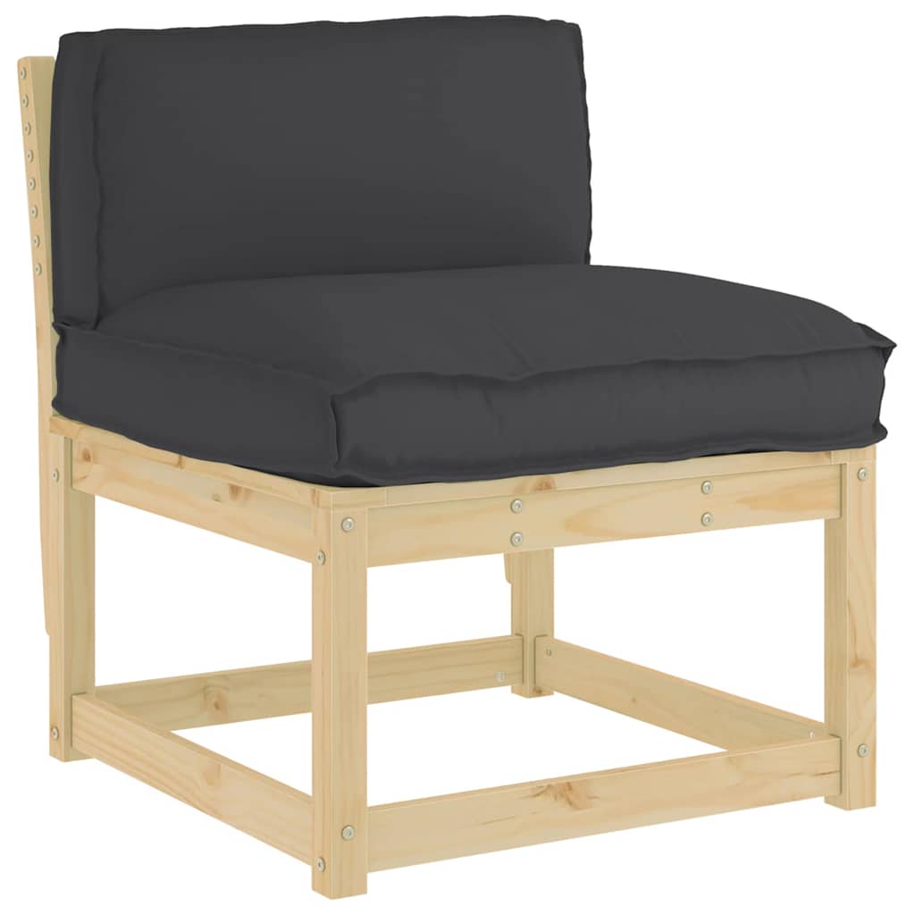 vidaXL Μαξιλάρι Μαύρο 80 x 40 x 12 cm Ύφασμα Όξφορντ