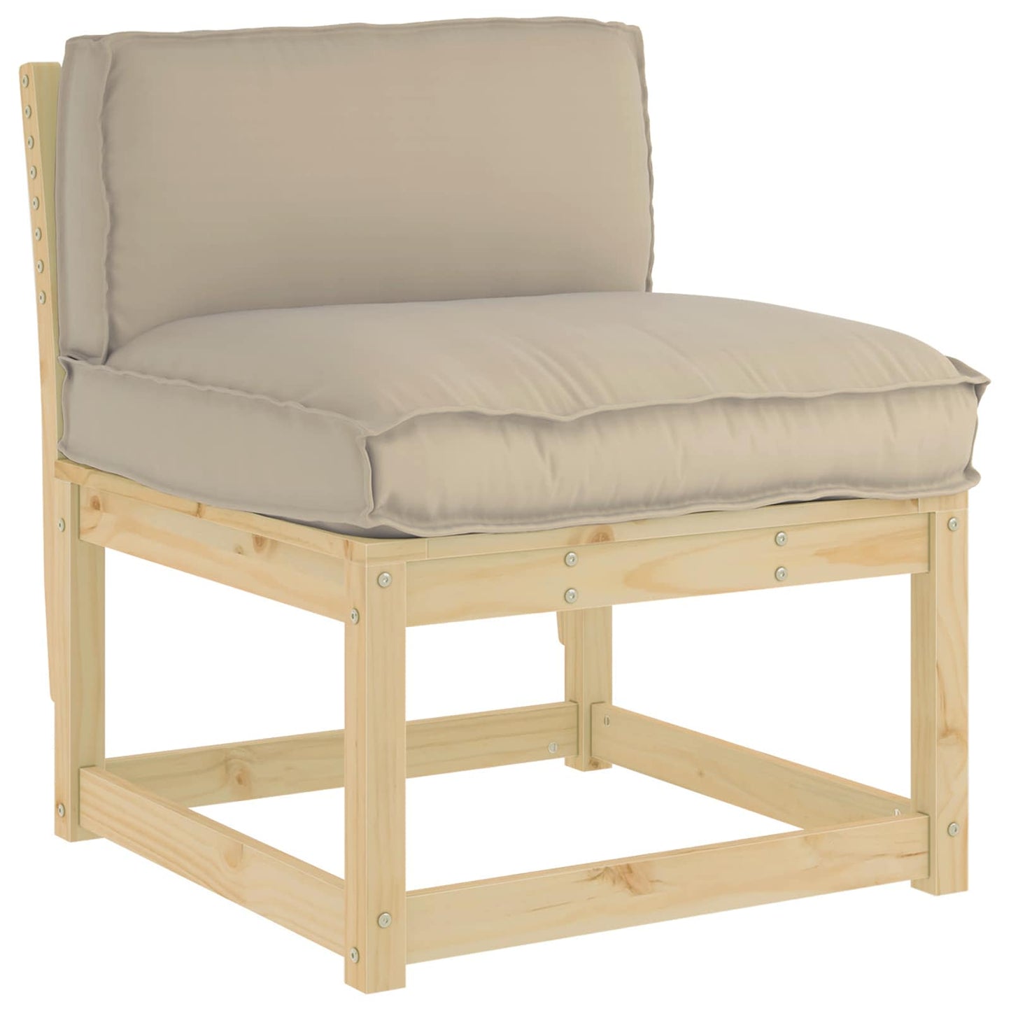 vidaXL Μαξιλάρι Taupe 80 x 40 x 12 cm Ύφασμα Όξφορντ