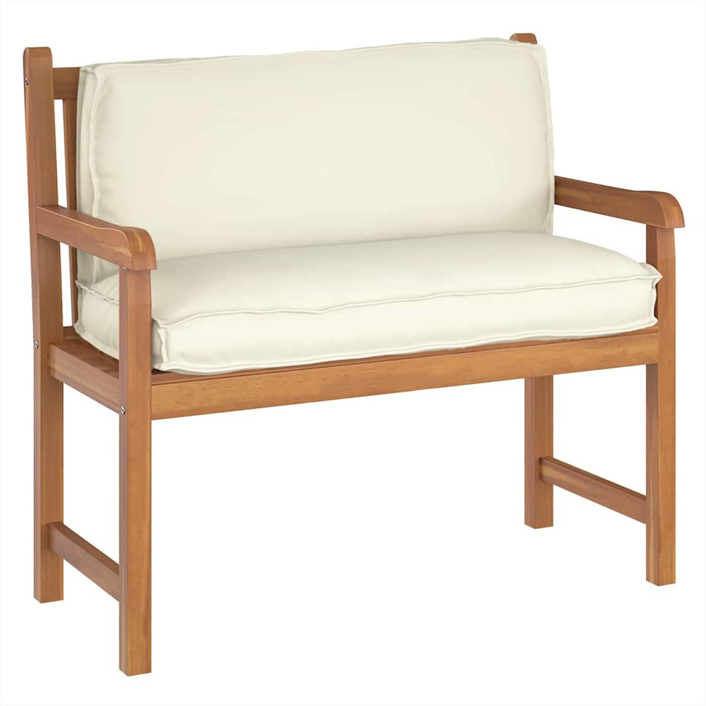 vidaXL Μαξιλάρι παλέτας για πλάτη Κρεμ 120 x 40 x 12 cm Ύφασμα Oxford