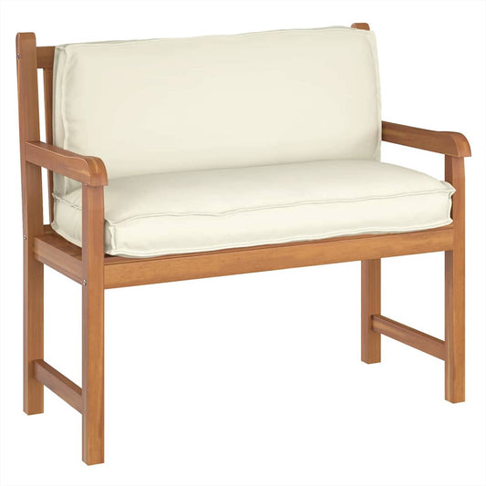 vidaXL Μαξιλάρι παλέτας για πλάτη Κρεμ 120 x 40 x 12 cm Ύφασμα Oxford