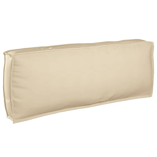 vidaXL Μαξιλάρι παλέτας για πλάτη Μπεζ 120 x 40 x 12 cm Ύφασμα Oxford