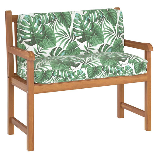 vidaXL Μαξιλάρι παλέτας για πλάτη Μοτίβο φύλλων 120 x 40 x 12 cm