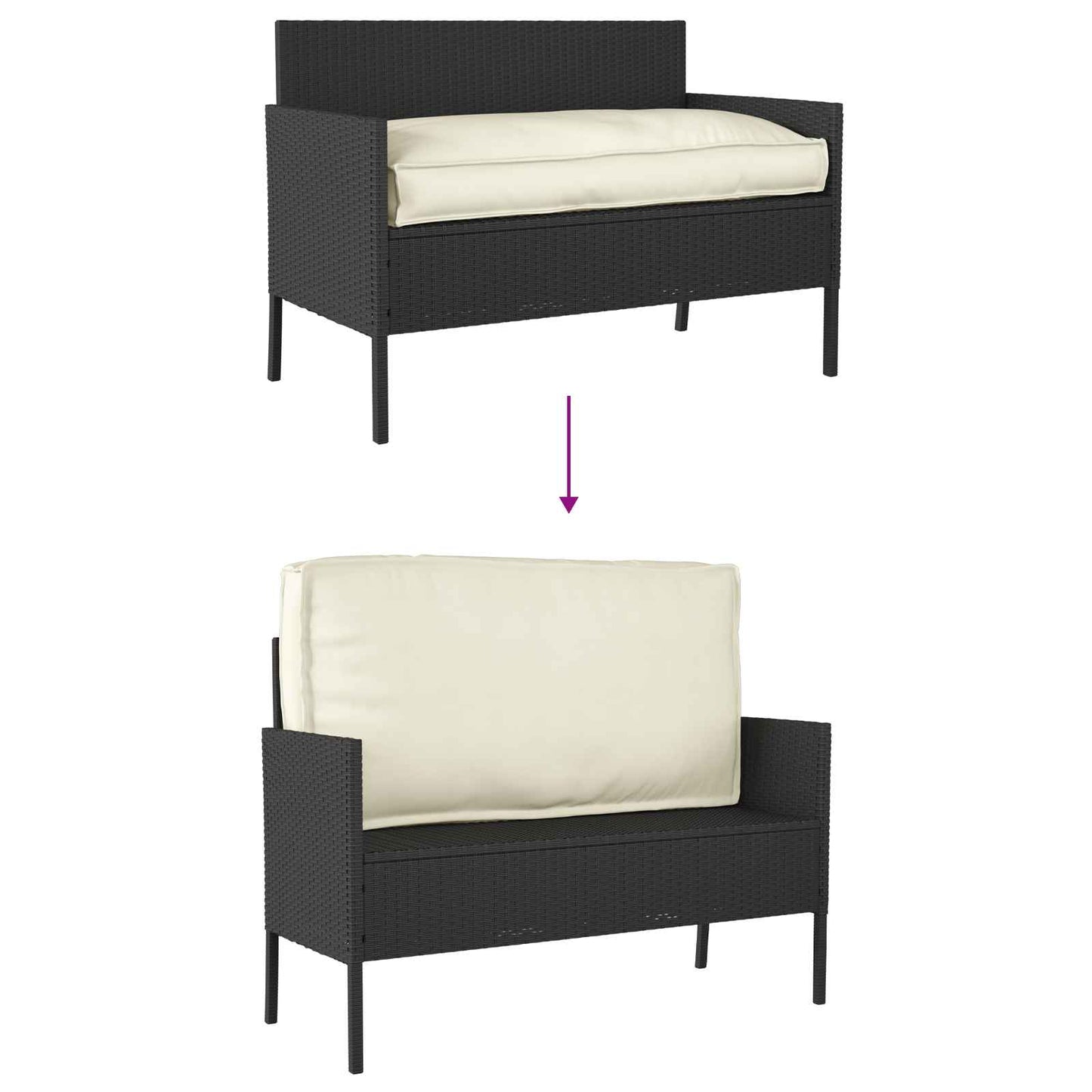 vidaXL Μαξιλάρι Κρεμ 120 x 60 x 12 εκ. Ύφασμα Όξφορντ