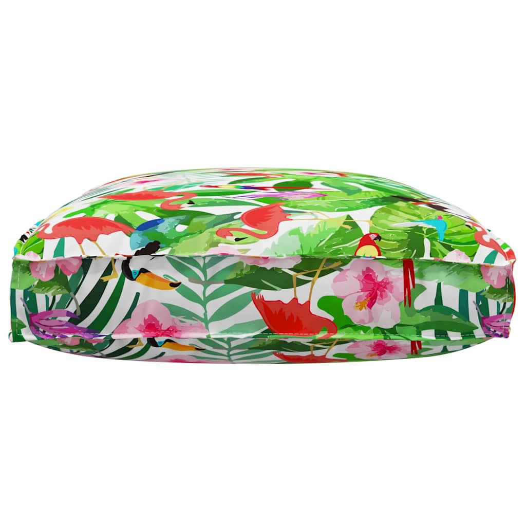 vidaXL Μαξιλάρι παλέτας για κάθισμα Floral Πολύχρωμο 120 x 80 x 12 cm