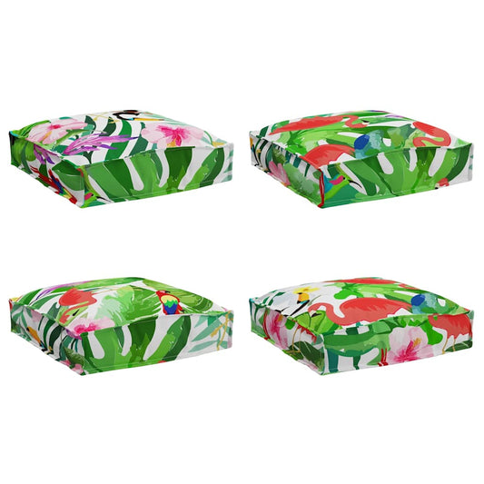 vidaXL Μαξιλάρι παλέτας για κάθισμα 4 pcs Πολύχρωμο 40 x 40 x 8 εκ.