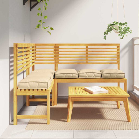 vidaXL Μαξιλάρι παλέτας για κάθισμα 6 pcs Μπεζ 40 x 40 x 8 εκ.