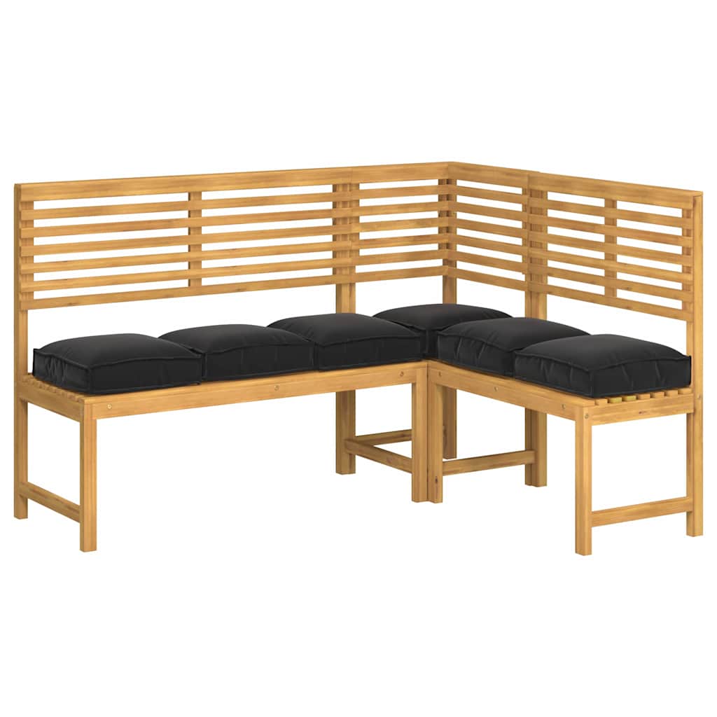 vidaXL Μαξιλάρι παλέτας για κάθισμα 6 pcs Μαύρο 40 x 40 x 8 εκ.