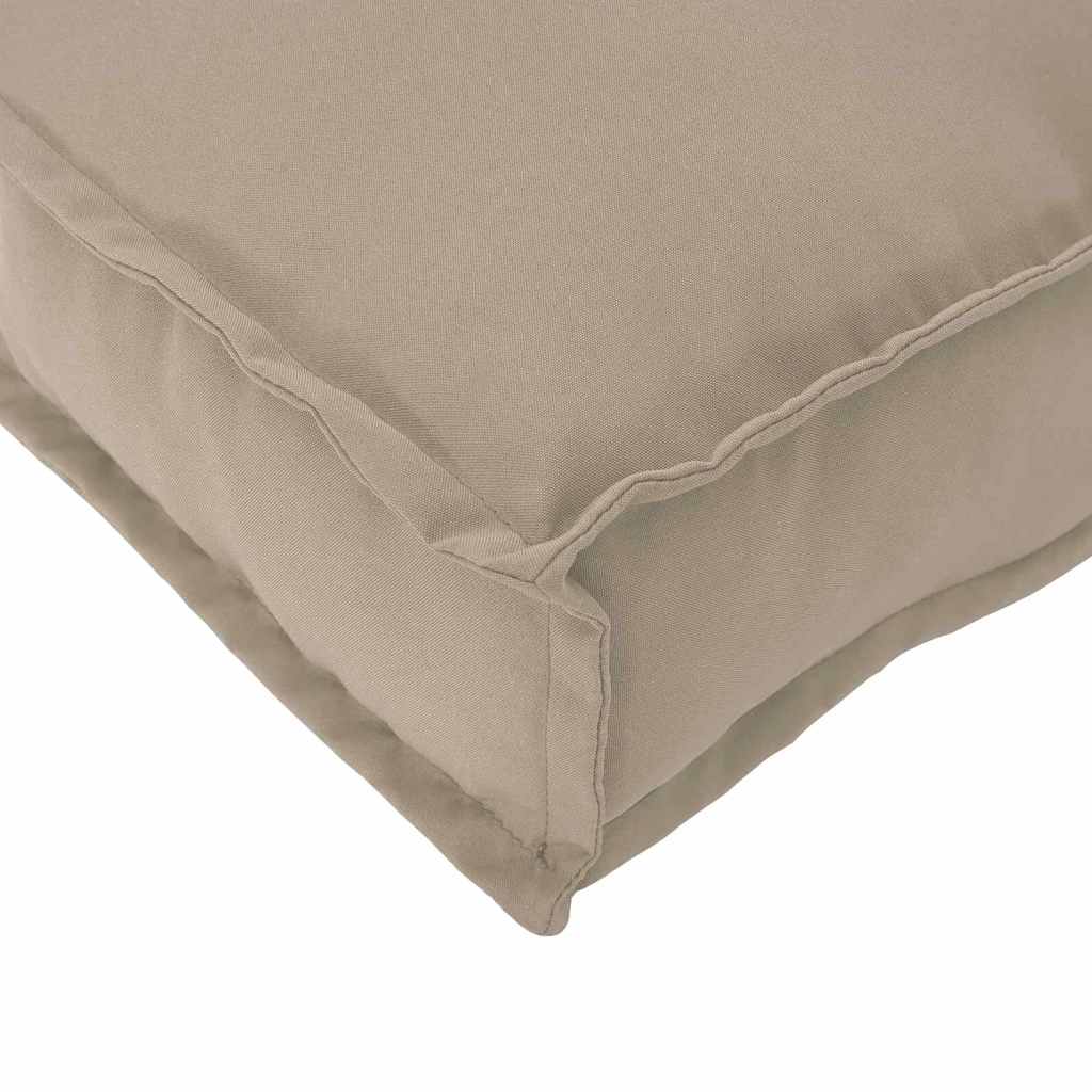 vidaXL Μαξιλάρι παλέτας για κάθισμα 6 pcs Taupe 40 x 40 x 8 εκ.