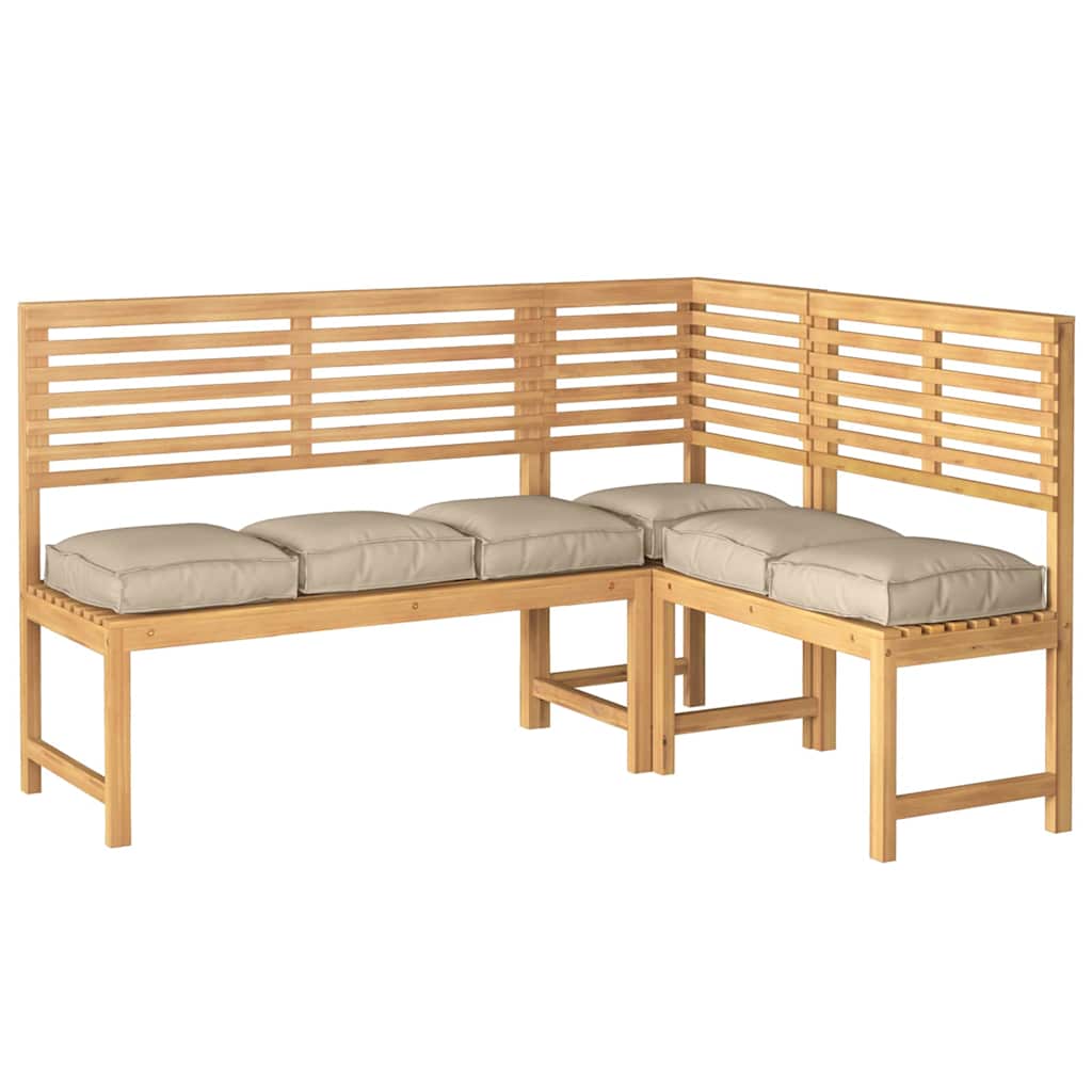 vidaXL Μαξιλάρι παλέτας για κάθισμα 6 pcs Taupe 40 x 40 x 8 εκ.