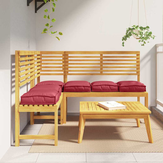 vidaXL Μαξιλάρι 6 pcs Κόκκινο 40 x 40 x 8 εκ. Ύφασμα Όξφορντ