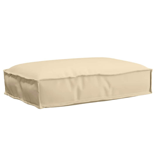 vidaXL Μαξιλάρι παλέτας για κάθισμα Μπεζ 60 x 40 x 8 εκ. Ύφασμα Oxford