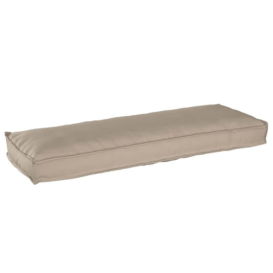 vidaXL Μαξιλάρι παλέτας για πάγκο Taupe 120 x 40 x 8 εκ Ύφασμα Oxford