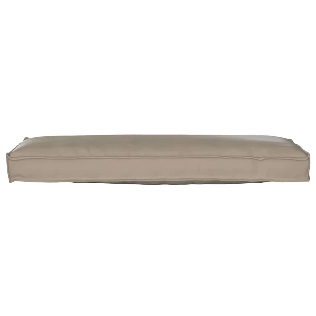 vidaXL Μαξιλάρι παλέτας για πάγκο Taupe 120 x 40 x 8 εκ Ύφασμα Oxford