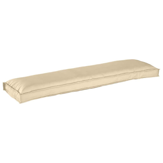 vidaXL Μαξιλάρι παλέτας για πάγκο Μπεζ 150 x 40 x 8 εκ. Ύφασμα Oxford