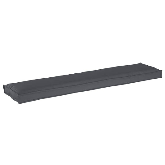 vidaXL Μαξιλάρι παλέτας Ανθρακί 180 x 40 x 8 εκ. Ύφασμα Oxford