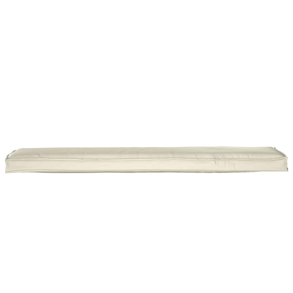 vidaXL Μαξιλάρι παλέτας Κρεμ 180 x 40 x 8 εκ. Ύφασμα Όξφορντ