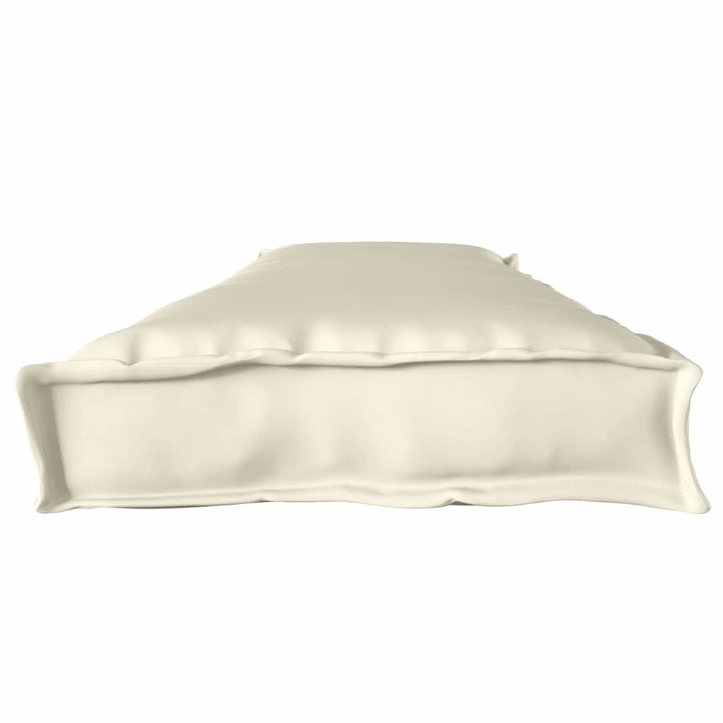 vidaXL Μαξιλάρι παλέτας Κρεμ 180 x 40 x 8 εκ. Ύφασμα Όξφορντ