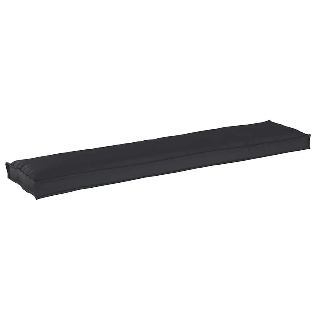 vidaXL Μαξιλάρι παλέτας Μαύρο 180 x 40 x 8 εκ. Ύφασμα Όξφορντ