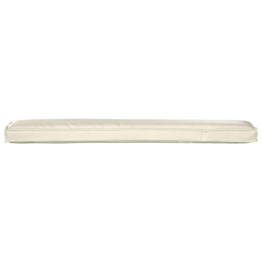 vidaXL Μαξιλάρι παλέτας Κρεμ 200 x 40 x 8 εκ. Ύφασμα Οξφόρδης