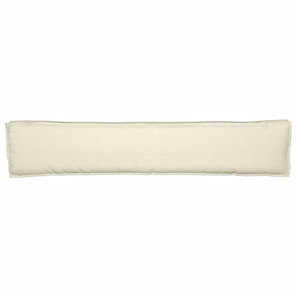 vidaXL Μαξιλάρι παλέτας Κρεμ 200 x 40 x 8 εκ. Ύφασμα Οξφόρδης