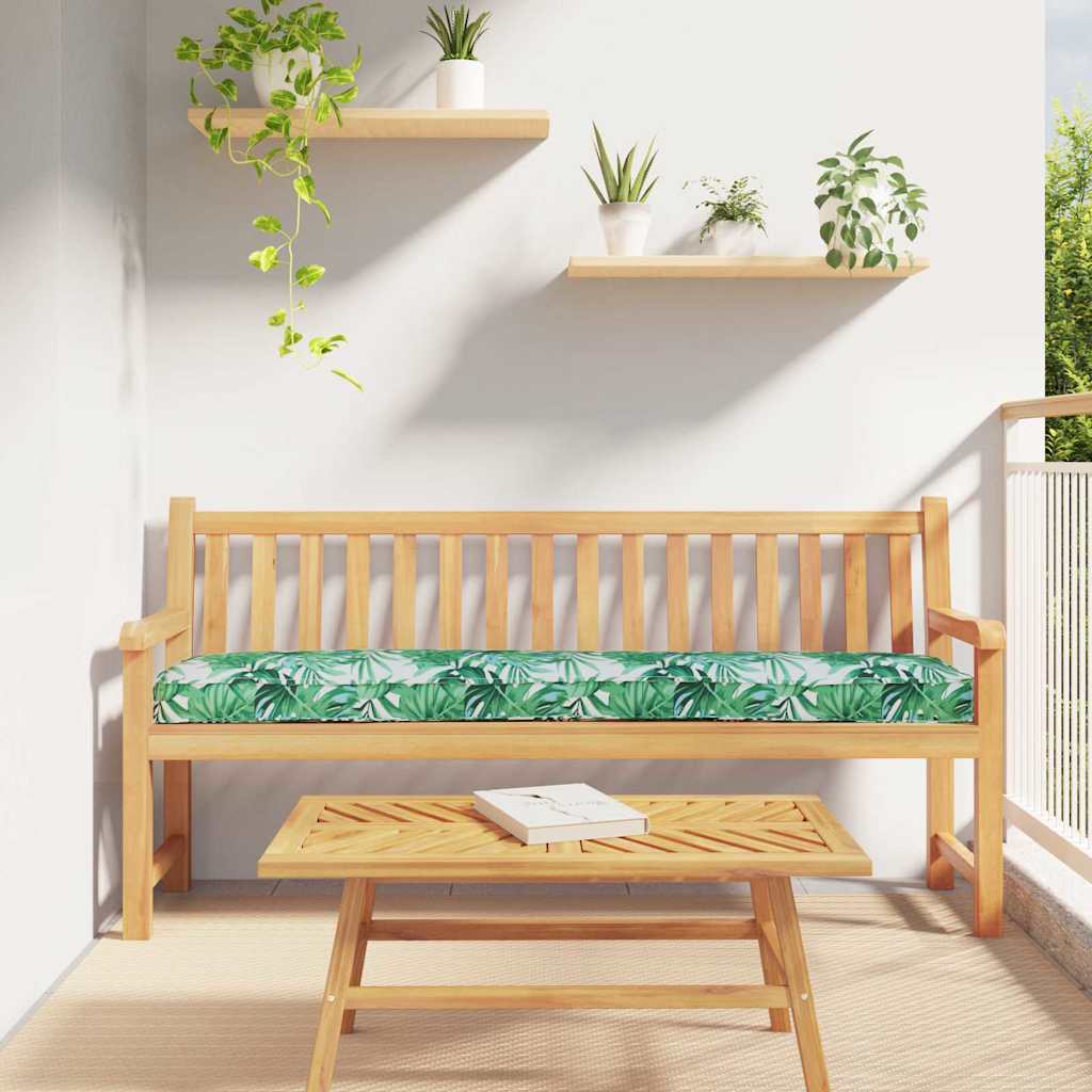 vidaXL Μαξιλάρι παλέτας Σχέδιο Φύλλου 200 x 40 x 8 εκ. Ύφασμα Οξφόρδης