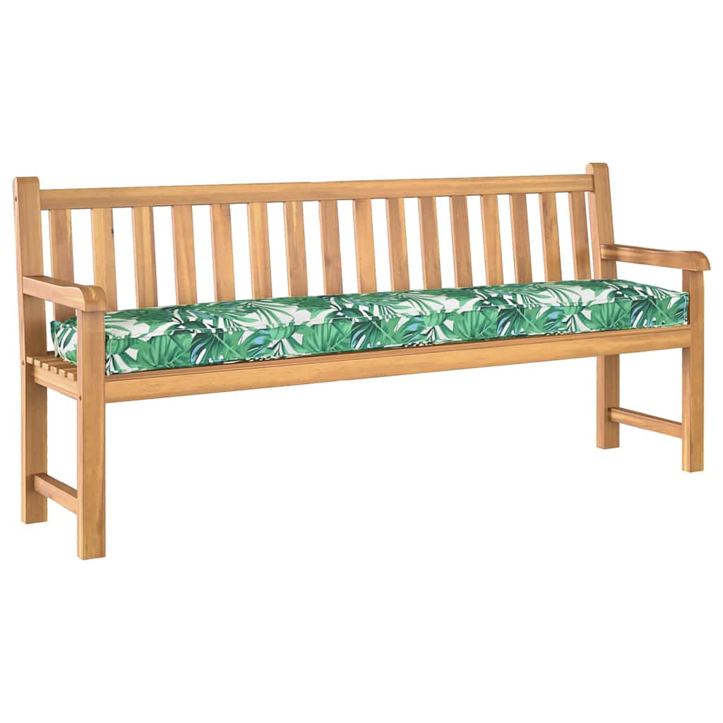 vidaXL Μαξιλάρι παλέτας Σχέδιο Φύλλου 200 x 40 x 8 εκ. Ύφασμα Οξφόρδης
