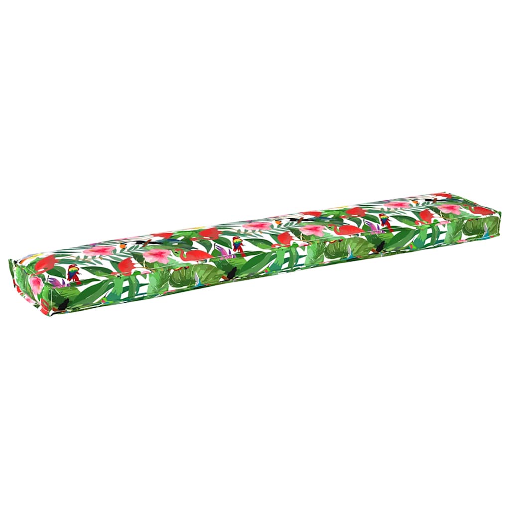 vidaXL Μαξιλάρι παλέτας Floral Τροπική Ζούγκλα 200 x 40 x 8 εκ.