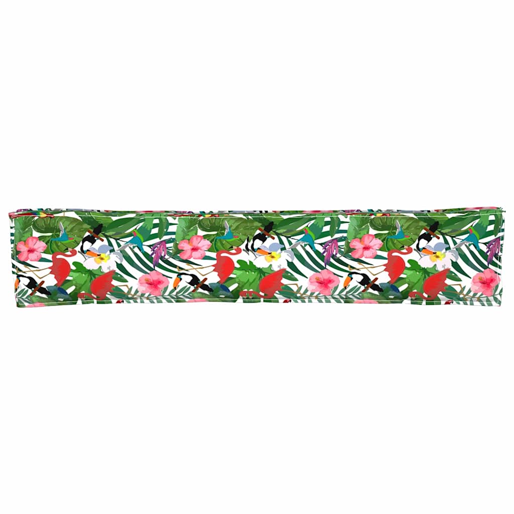 vidaXL Μαξιλάρι παλέτας Floral Τροπική Ζούγκλα 200 x 40 x 8 εκ.