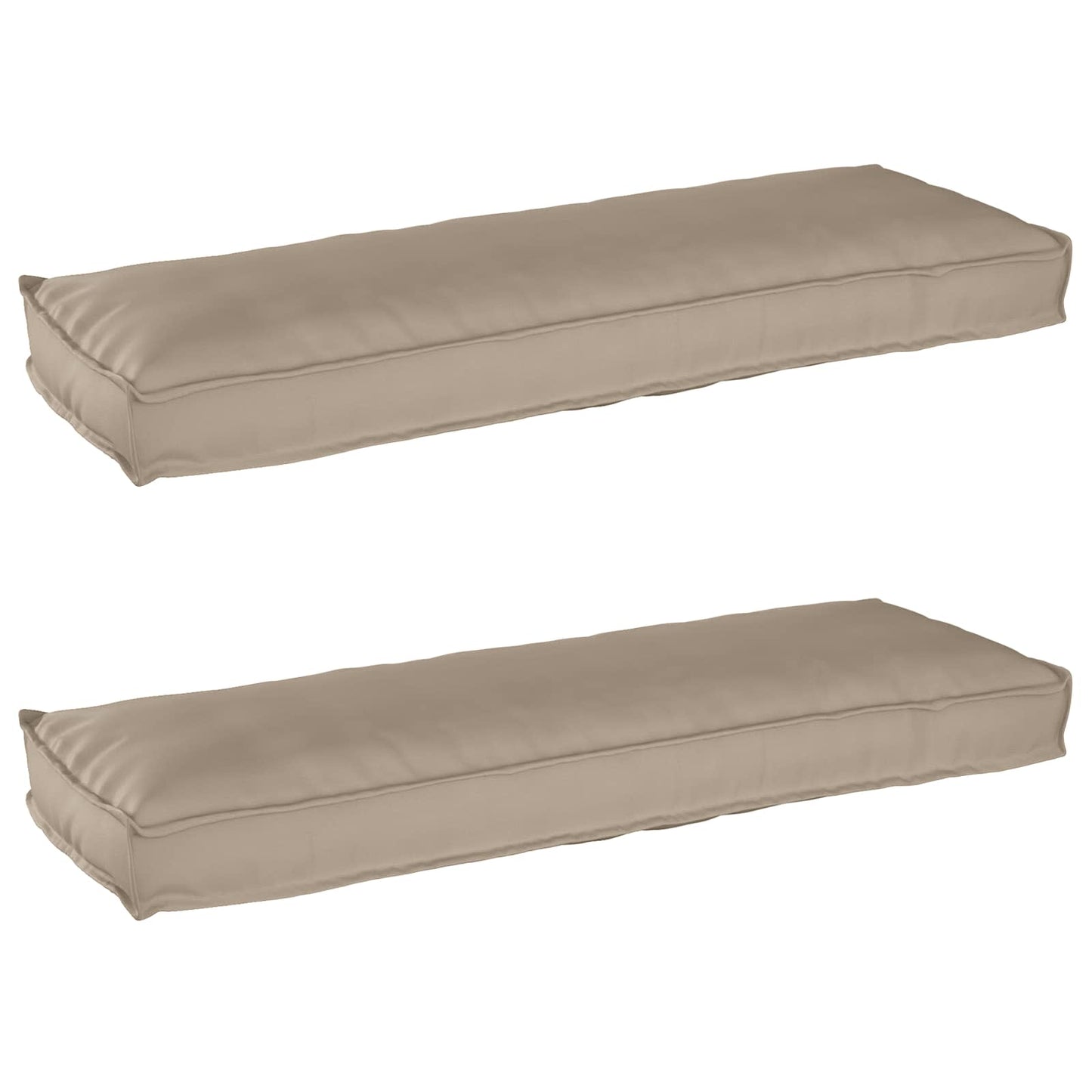 vidaXL Σετ Μαξιλαριών Πάγου 2 pcs Taupe 120 x 40 x 8 εκ Ύφασμα Oxford