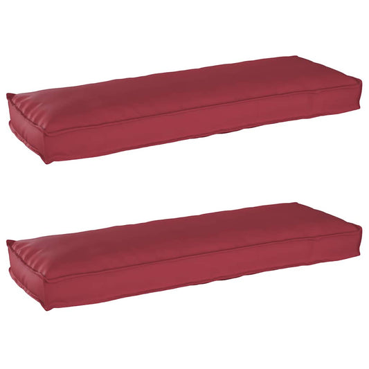 vidaXL Σετ Μαξιλαριών Πάγου 2 pcs Μπορντό 120 x 40 x 8 εκ