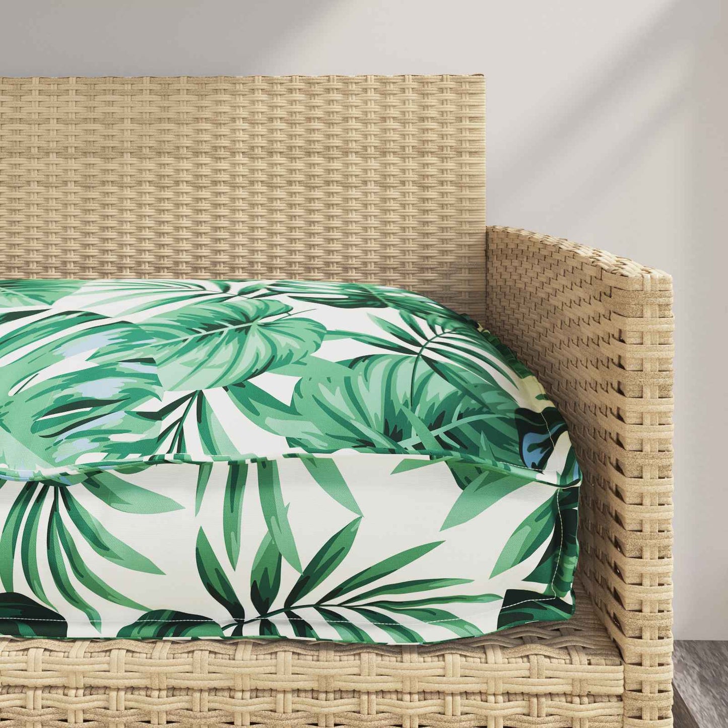 vidaXL Σετ Μαξιλαριών Πάγου Floral 2 pcs Μοτίβο φύλλων 120 x 40 x 8 εκ