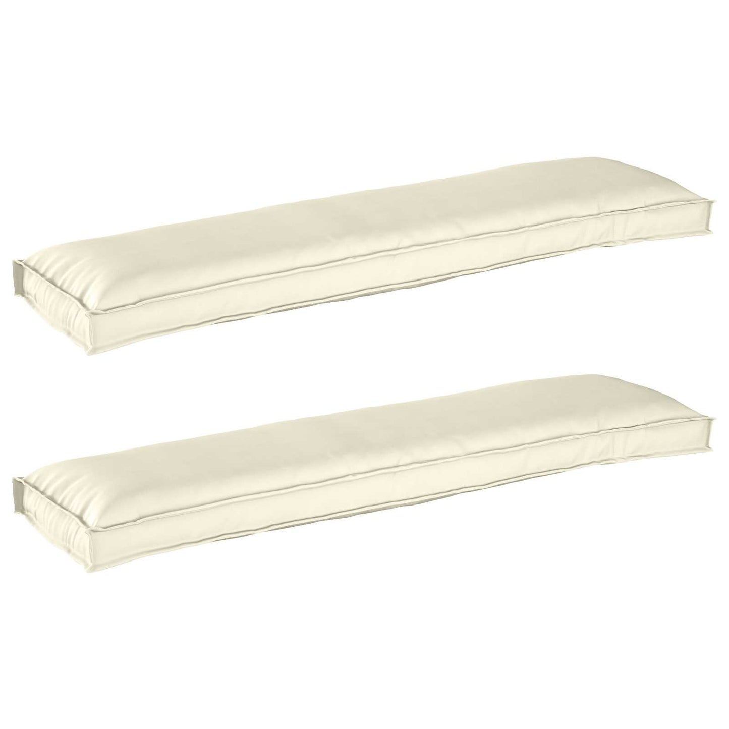 vidaXL Σετ Μαξιλαριών Πάγου 2 pcs Κρεμ 150 x 40 x 8 εκ.