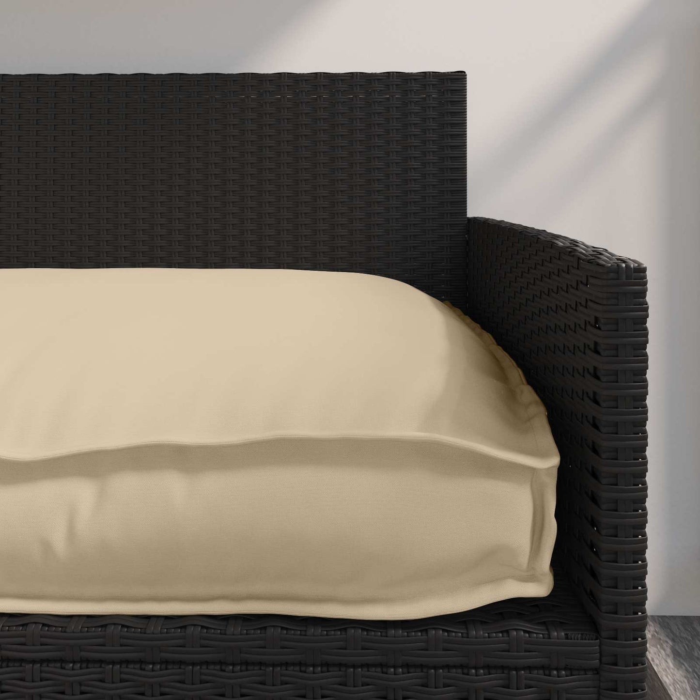 vidaXL Σετ Μαξιλαριών Πάγου 2 pcs Μπεζ 150 x 40 x 8 εκ. Ύφασμα Oxford