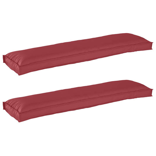 vidaXL Σετ Μαξιλαριών Πάγου 2 pcs Μπορντό 150 x 40 x 8 εκ.