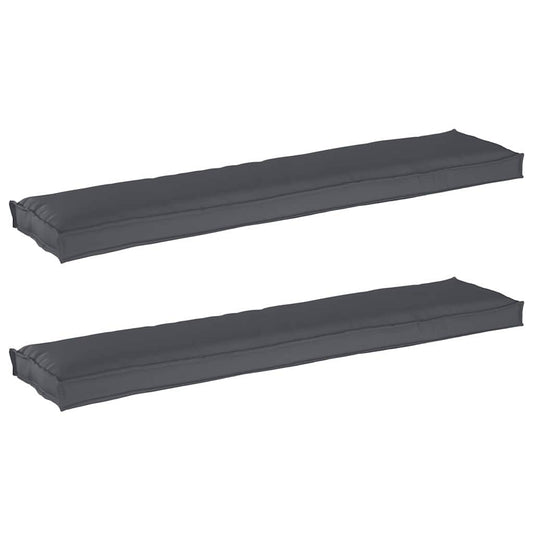 vidaXL Σετ Μαξιλαριών Πάγου 2 pcs Ανθρακί 180 x 40 x 8 εκ.