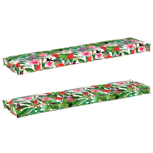 vidaXL Σετ Μαξιλαριών Πάγου 2 pcs Τροπική Ζούγκλα 180 x 40 x 8 εκ.