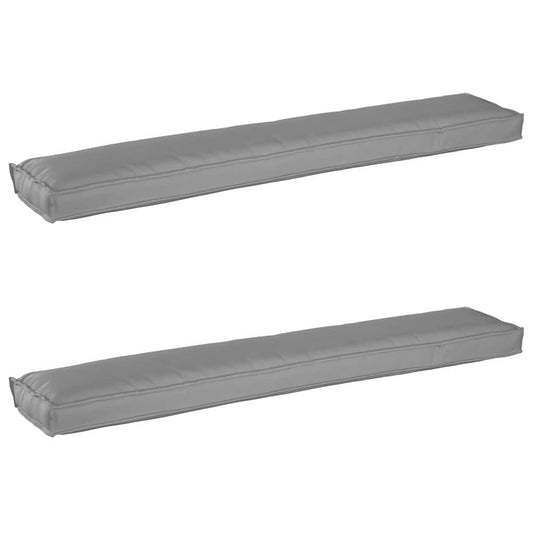 vidaXL Σετ Μαξιλαριών Πάγου 2 pcs Γκρι 200 x 40 x 8 εκ. Ύφασμα Όξφορντ