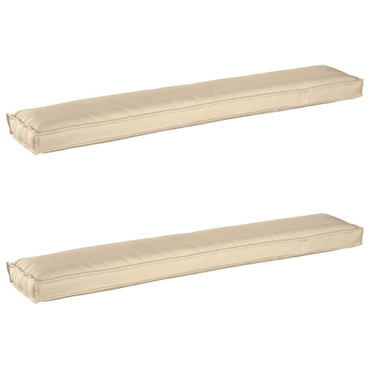 vidaXL Σετ Μαξιλαριών Πάγου 2 pcs Μπεζ 200 x 40 x 8 εκ. Ύφασμα Oxford