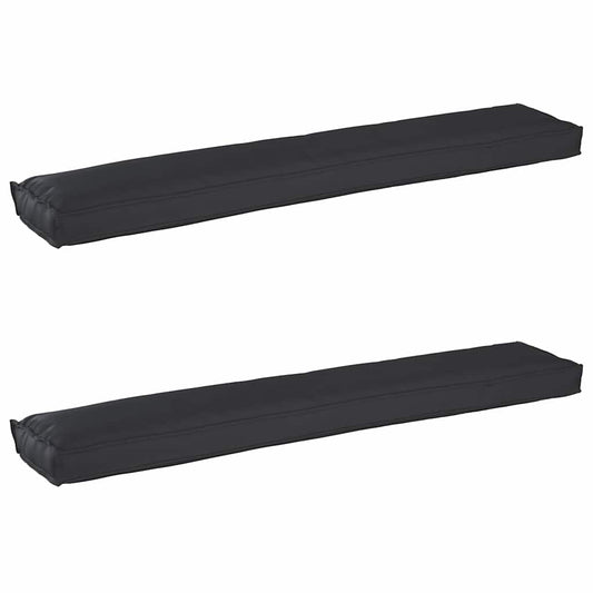 vidaXL Σετ Μαξιλαριών Πάγου 2 pcs Μαύρο 200 x 40 x 8 εκ.
