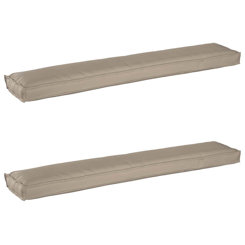 vidaXL Σετ Μαξιλαριών Πάγου 2 pcs Taupe 200 x 40 x 8 εκ.