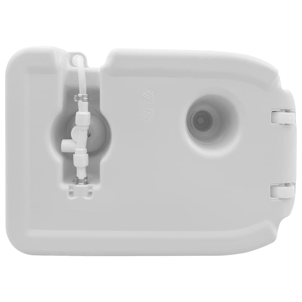 vidaXL Βάση νιπτήρα κάμπινγκ Γκρι 50.5 x 33 x 103 εκ Πλαστικό