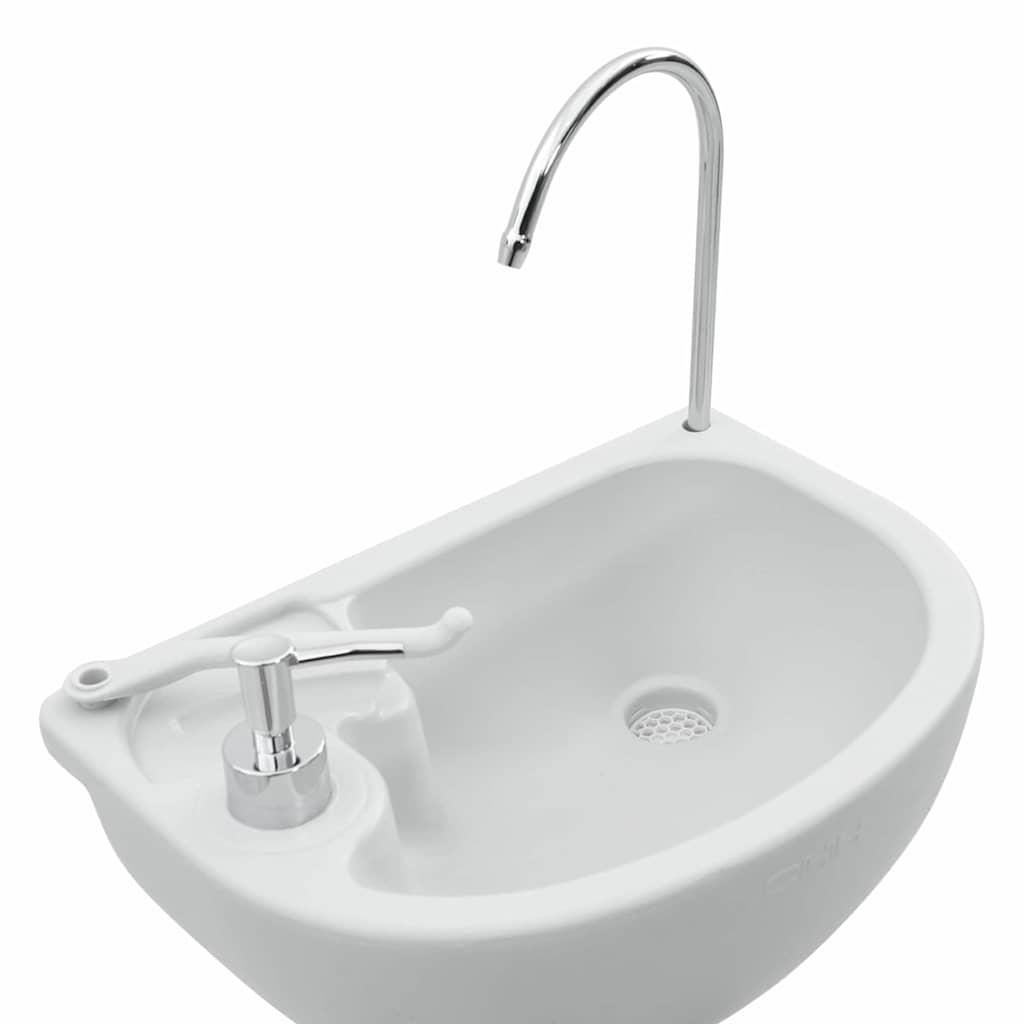 vidaXL Τουαλέτα Κάμπινγκ 2 pcs Γκρι και Λευκό