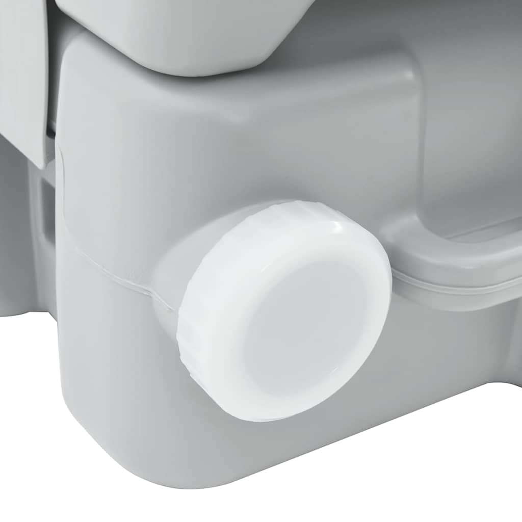vidaXL Τουαλέτα Κάμπινγκ Γκρι 41.5 x 36.5 x 42 εκ.