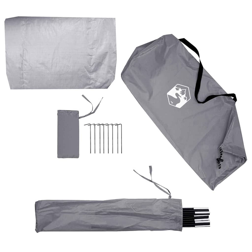 vidaXL Σκηνή αποθήκευσης ποδηλάτων με στέγη Γκρι και Πορτοκαλί