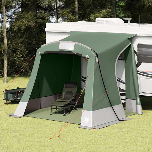 vidaXL Σκηνή με στέγη Πράσινο και Μαύρο 285 x 255 x 245 cm Πολυεστέρας