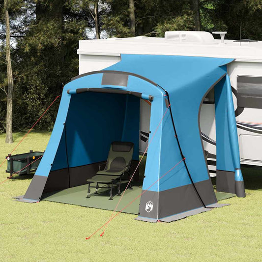 vidaXL Σκηνή με στέγη Μπλε και Μαύρο 285 x 255 x 245 cm Πολυεστέρας